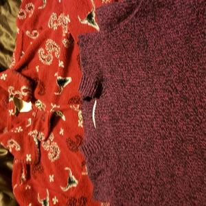 Sweater vest is new with tags jacket is pre-owned  both size med